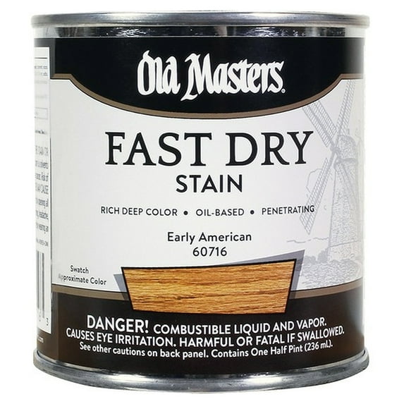 20-Pack of 1/2Pt Old Masters 60716 Early American Fast Dry Stain Oil-Based Wood Stain