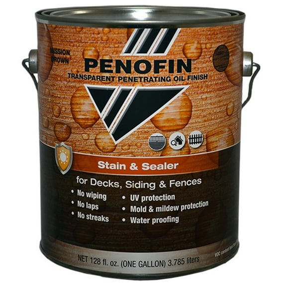 20-Pack of 1 gal Penofin FSSMBGA Mission Brown Stain & Sealer Transparent Penetrating Oil Finish Stain & Sealer
