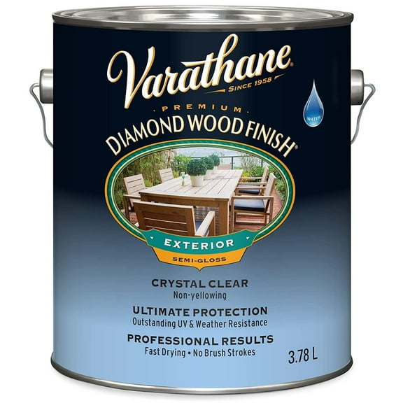 20-Pack of 1 gal Rust-Oleum 250131 Clear Varathane Water-Based Exterior Ultimate Spar Urethane, Semi-Gloss