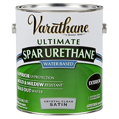 20-Pack of 1 gal Rust-Oleum 250231 Clear Varathane Water-Based Exterior Ultimate Spar Urethane, Satin