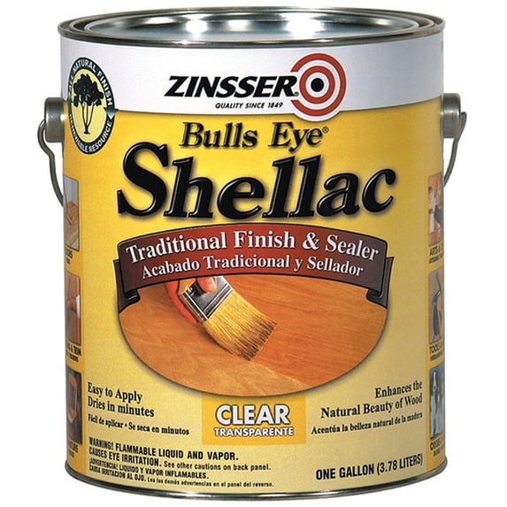 Zinsser Bulls Eye Shellac Clear - All Purpose Wood Finish - 20 Pack, 1 Gal Each