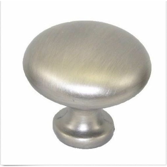 20 Pack of Brushed Satin Nickel Cabinet Hardware Round Mushroom Knobs Household