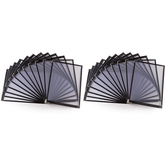 20 Pack of Menu Covers - Single Page, 2 View, Fits 8.5 x 11 Inch Paper - Restaurant Menu Covers