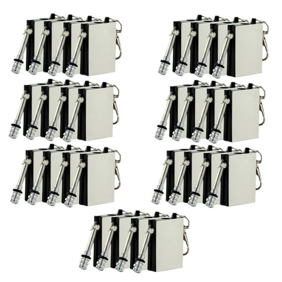 20 Pack of Waterproof & Windproof Permanent Match Lighter, Strike To Light Survival Camp Fire Starter, Stainless Steel Flint Survival Tool
