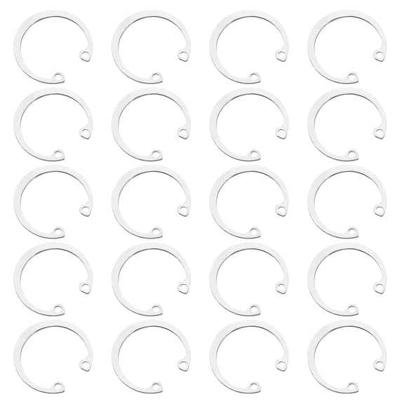 20 Pack28mm Internal Retaining Ring Circlip, Internal Circlip Snap Rings, Silver
