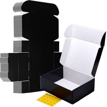 20 Packs 12x9x4 Shipping Boxes, Gift Cardboard Boxes for Shipping Small Business Party, Black