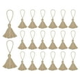 thumbnail image 1 of Uxcell 20 pack Bookmark Tassels 4.3 inch Hanging Loop Small Tassels Soft Mini Tassels, Brown, 1 of 7