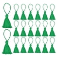 thumbnail image 1 of Uxcell 20 pack Bookmark Tassels 4.3 inch Hanging Loop Small Tassels Soft Mini Tassels, Jungle Green, 1 of 7