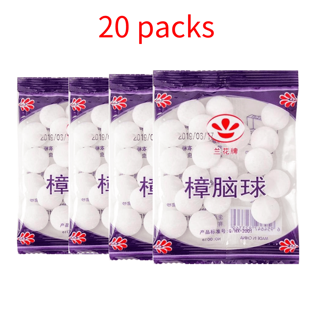 20 Packs Household Mothballs Mildewproof Pills Insect Repellent Balls