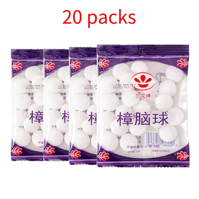 20 Packs Household Mothballs Mildewproof Pills Insect Repellent Balls