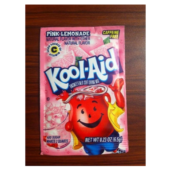 20 Packs Kool Aid Pink Lemonade Flavor Drink Mix Packet NEW Gluten Free FREE SHP