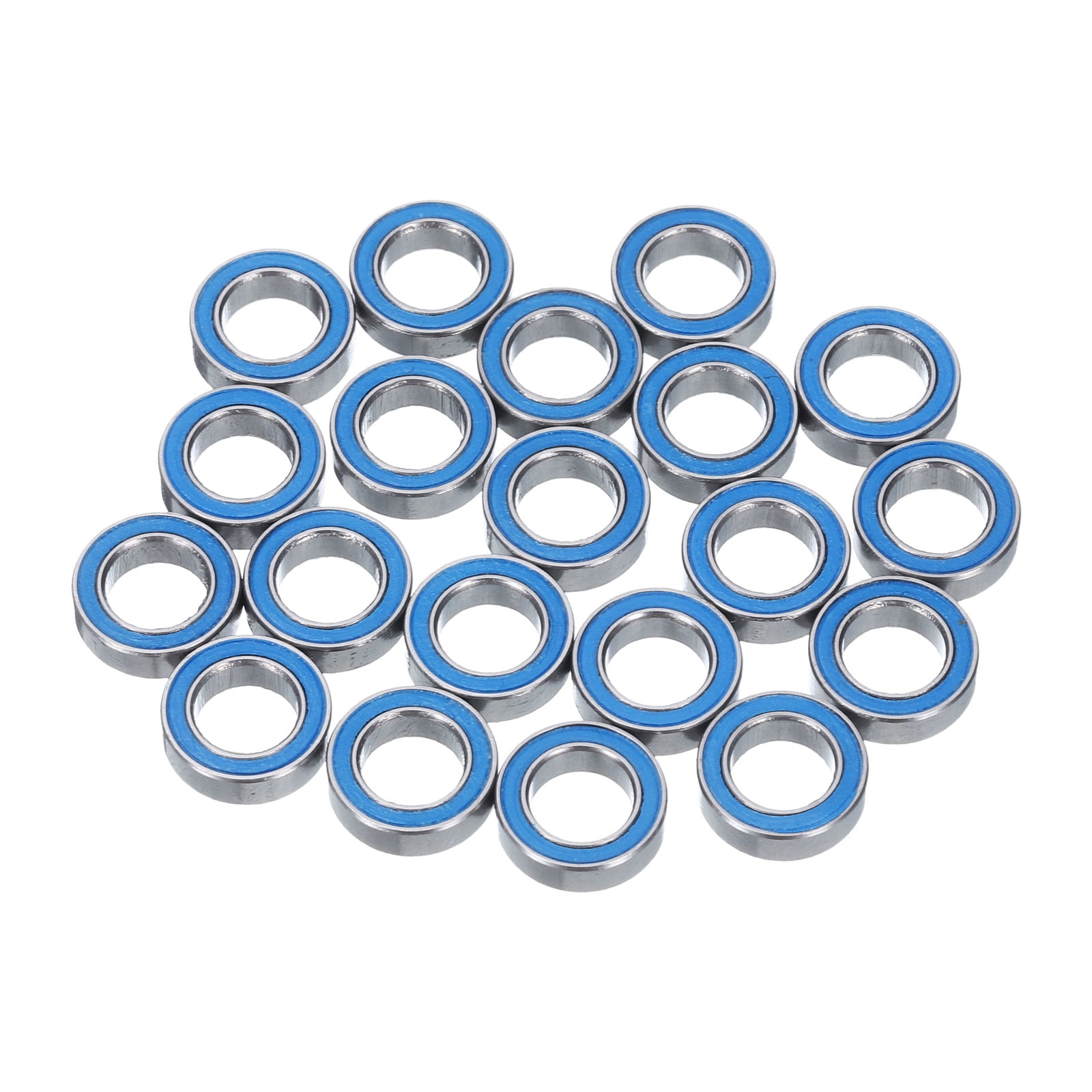 20 Stuks MR106-2RS Miniatuurlagers – 6x10x3 Mm, Chroomstaal, Dubbel Afgedicht, ABEC 3