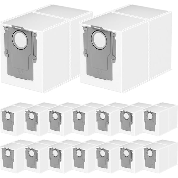 20 Packs Q Revo Dust Bags for Roborock QV 35A/Qrevo S5V/Saros 10/10R/Qrevo/Q RevoS/Qrevo Pro/Plus/MaxV/Master/Curv S5X/Edge S5A/S8 MaxV/S8 Max Ultra Robot Vacuum Cleaner, 3.5L Large Capacity