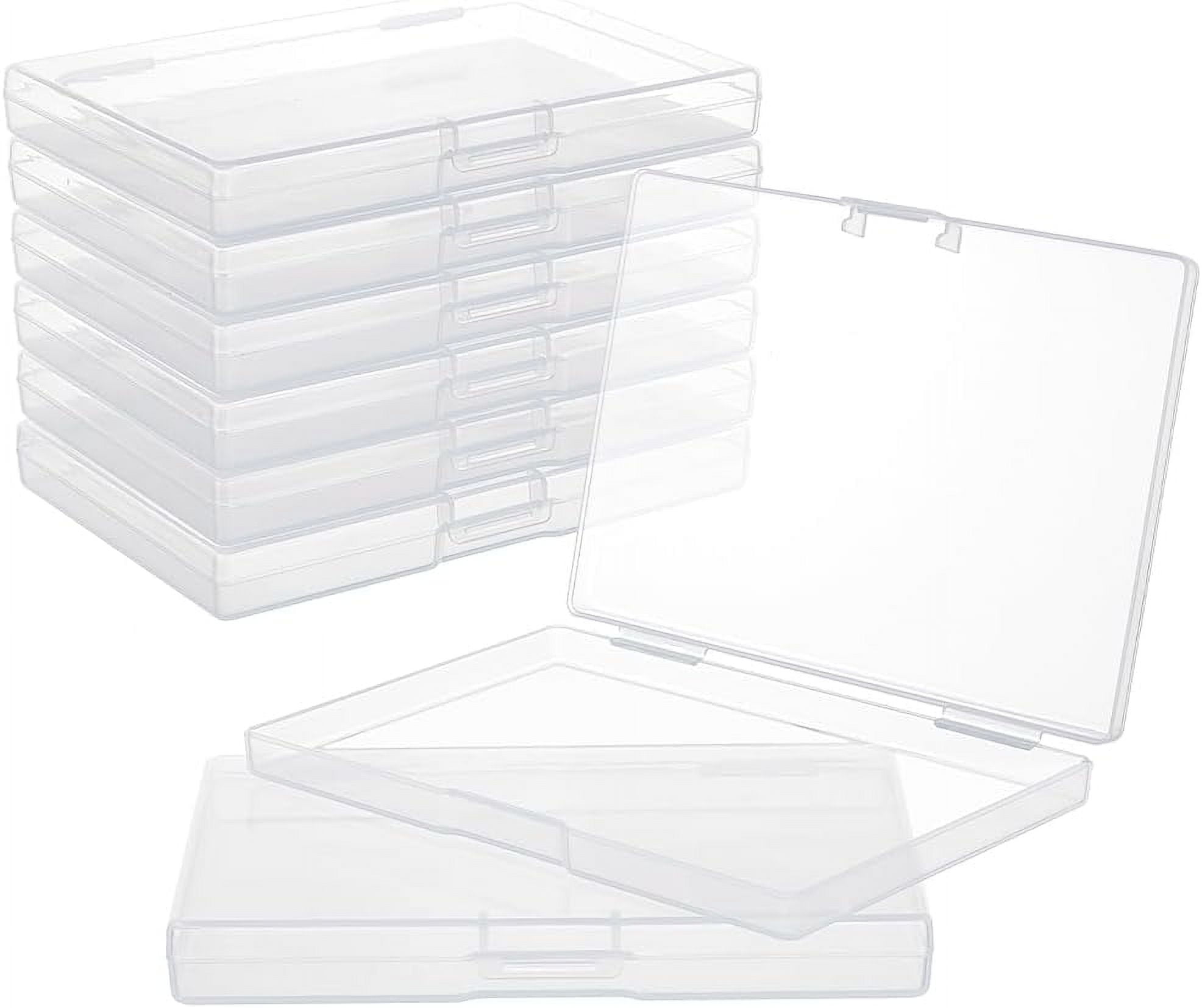 20 Packs Rectangle Clear Plastic Box 5.7x4x0.65 Inch Containers Pencils ...