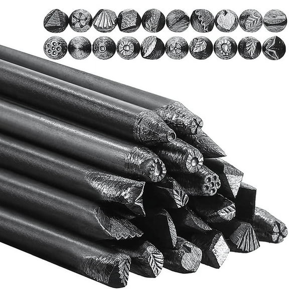 20 Packs Steel Punches 4 mm Flower Punch Stamp Set Practical Metal Stamping Kit Jewelry Tools for DIY