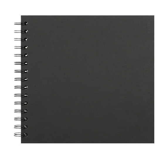 20 Page Scrapbook,Scrapbooking Albums,Memory Book,Spiral Scrapbook,7X7 Inch Diy Scrapbook Album Hardcover Kraft Paper Scrap Book Photo Albums 20 Sheets Memory Book For Family Wedding,Black