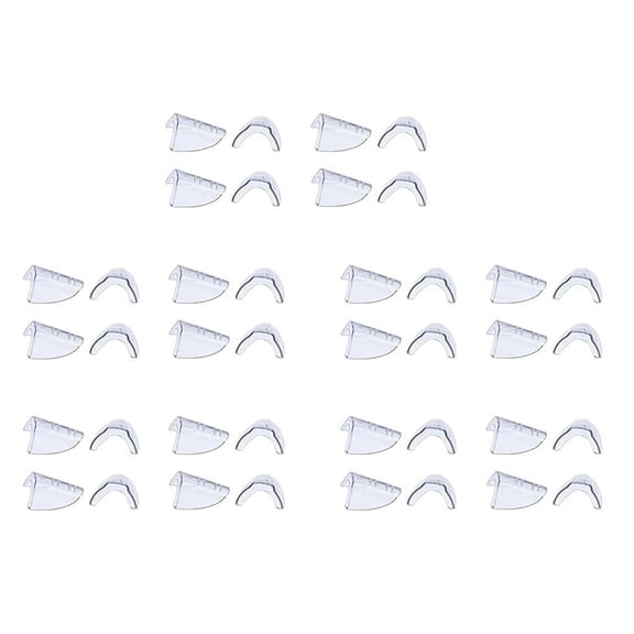 20 Pairs Eye Glasses Side Slip on Clear Side Shield for Safety Glasses