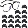 thumbnail image 1 of 20 Pairs Eyeglass Nose Pads, Anti-Slip Nosepads,Soft Silicone Adhesive Glasses Nose Pad, Anti-Slip Heighten Air Chamber Nose Pads for Full Plastic Frames,(Black 1mm), 1 of 7