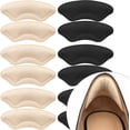 thumbnail image 1 of 20 Pairs Heel Cushion Pads for Shoes Too Big, Shoe Grips Liners Heel Protectors for Loose Shoes, Heel Pain, Blisters and Rubbing, Anti Slip Shoe Filler Make Shoes Fit Tighter(Beige), 1 of 5