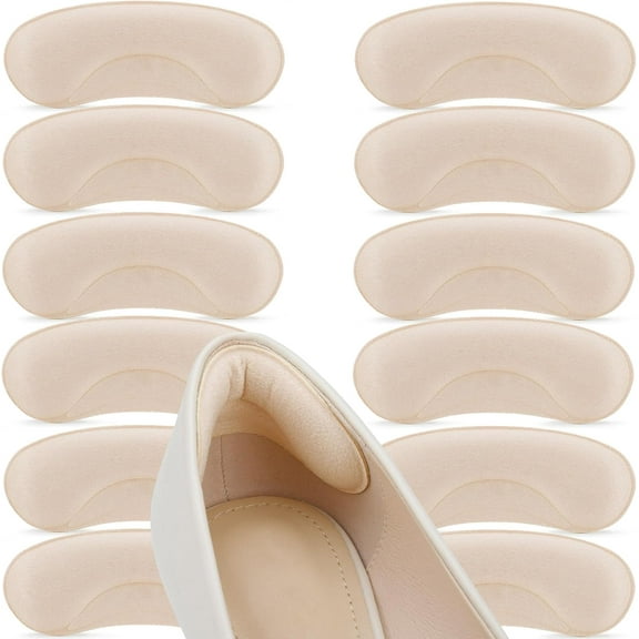 20 Pairs Heel Cushion Pads for Shoes Too Big, Shoe Grips Liners Heel Protectors to Prevent Heel Pain, Blisters and Rubbing, Anti Slip Shoe Filler Make Shoes Fit Tighter
