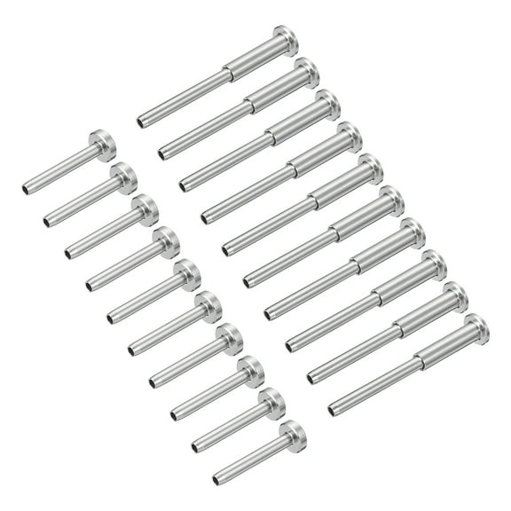20 Pairs Invisible Cable Railing Kits, Tensioner and Terminal Hidden, Silver