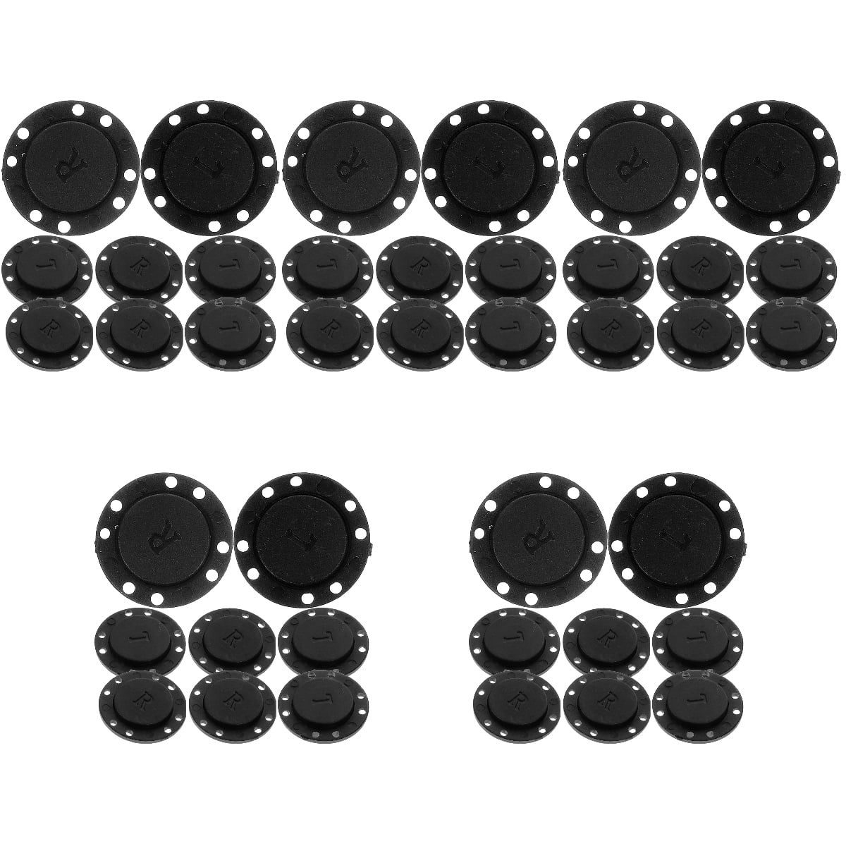 20 Pairs Magnetic Buttons Curtains Sewing Snaps Clasp Easy Using Coat ...