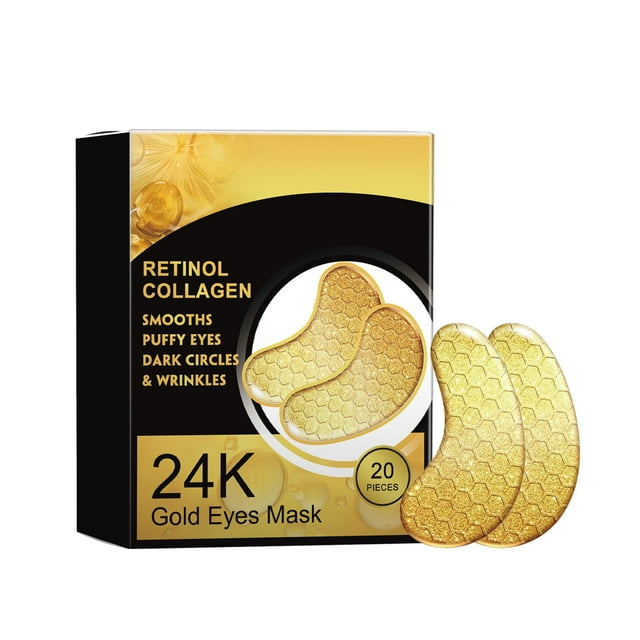 20 Pairs Of Ageing Golden Eye Pads Collagen Hydrogel Gel Eye Pads
