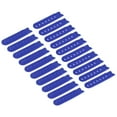 thumbnail image 1 of 20 Pairs Snapback Strap Cover, 7 Holes Plastic Adjustable Hat Snap Buckle Replacement (Dark Blue), 1 of 6
