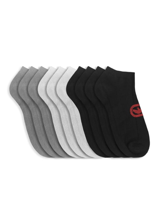 20 Pairs of Ecko Men's Basic Quick Dry No Show Athletic Socks