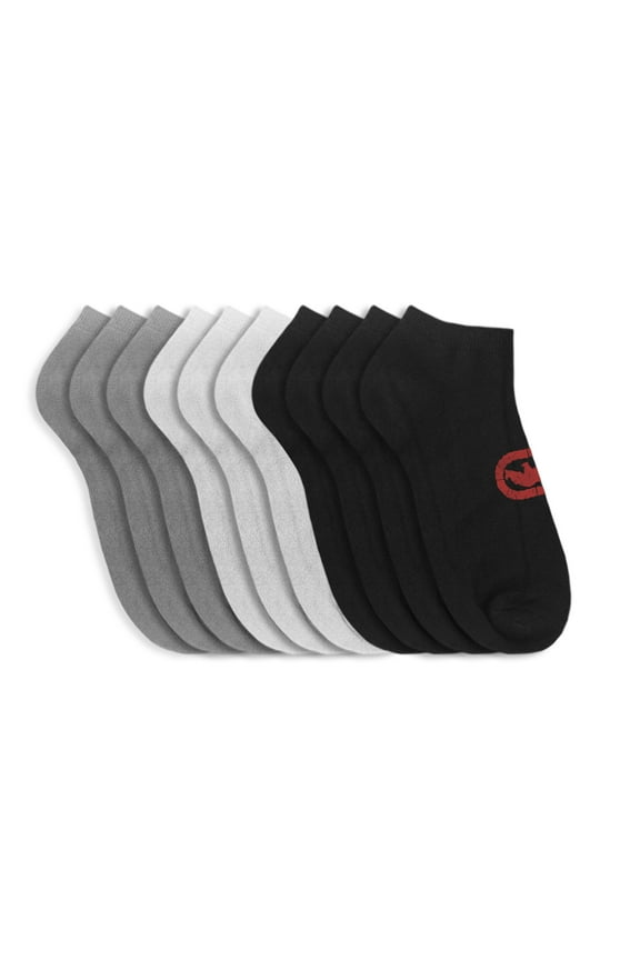 20 Pairs of Ecko Men's Basic Quick Dry No Show Athletic Socks