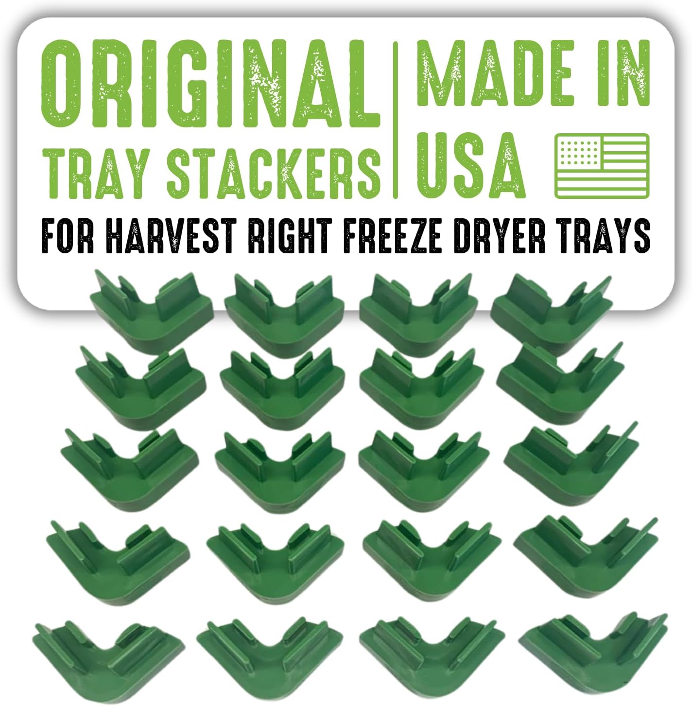 20 Pc Original Tray Stackers For Harvest Right Freeze Dryer Trays