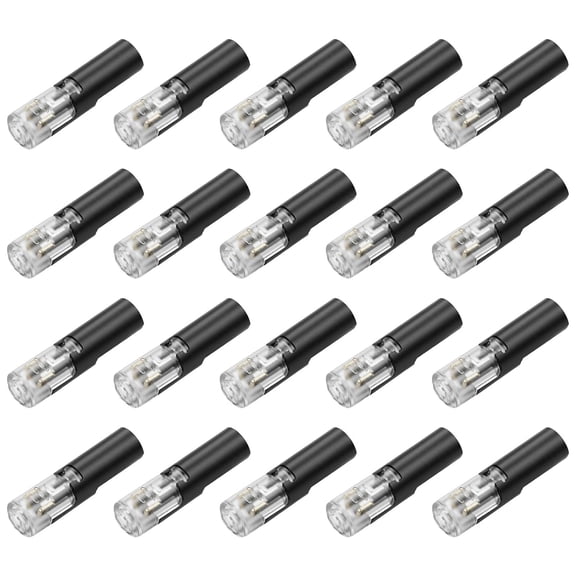 20 Pc Pluggable LED Wire Connectors, 1-Pin 1-Way Universal Quick Splice Terminals, Single-Line Interlocking Detachable LED Connectors,Featuring Quick-Connect Terminals Suitable for AWG 22-18
