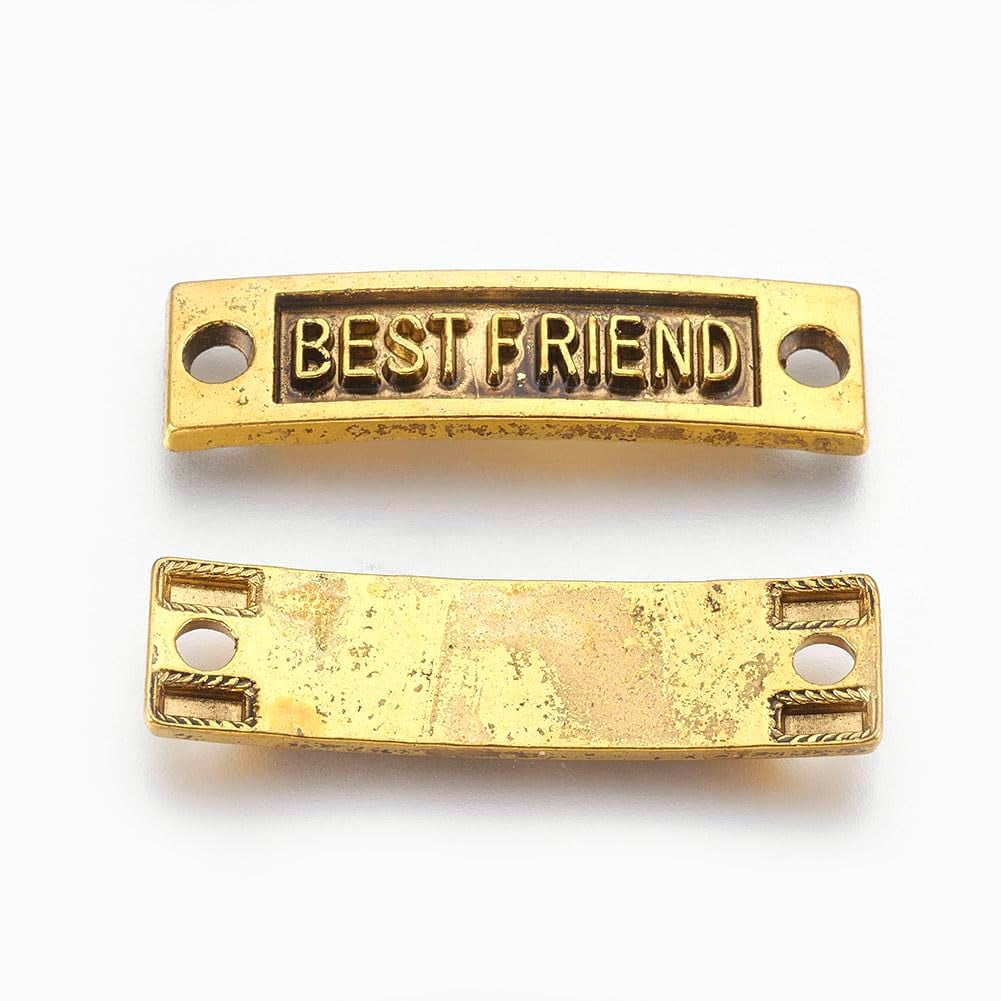20 Pc Rectangle Shape Links Tibetan Style Links Rectangle with Word ...