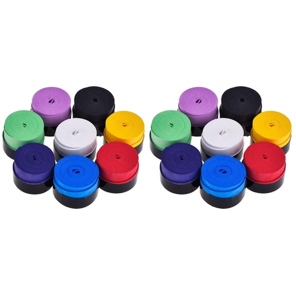 20 Pc Tennis Sweatband Tape Racket Wrapping Bands Pro Overgrip for Badminton Sticky Sweatbad