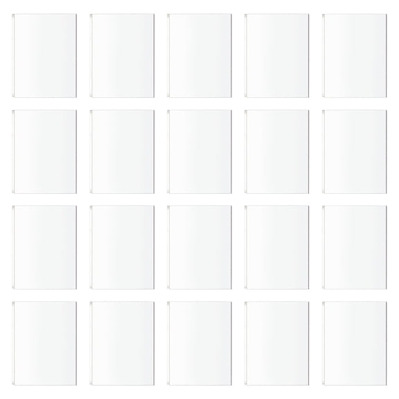20 Pcs 1.6" Clear Square Miniature Bases Acrylic Model Bases Rectangular Figure Stands Model Display Base for making