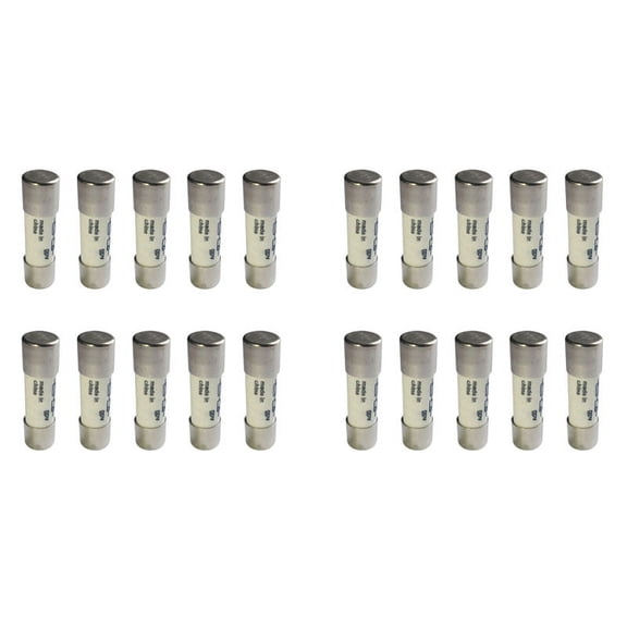 20 Pcs 1000 Fuse Solar PV Explosion-Proof Fuse Silver - 15A