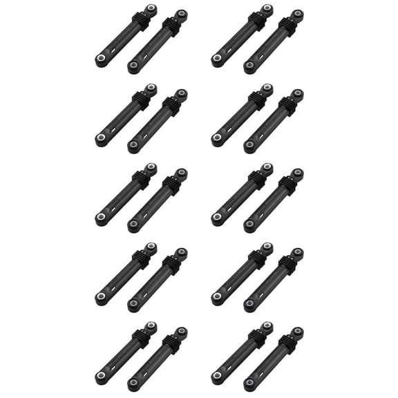 20 Pcs 100N for Washing Machine Washer Front Load Part Black Plastic Shell Accessories