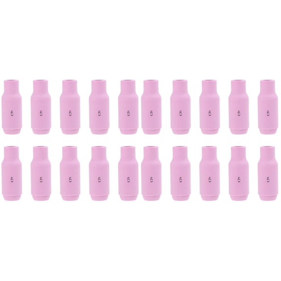 20 Pcs 10N49 Tig Welding Nozzles Ceramic Nozzles Compatible for Welding Torch -17 -18 -26