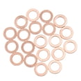 thumbnail image 1 of 20 Pcs 10mm Inner Dia Copper Washers Flat Sealing Gaskets Rings, 1 of 2