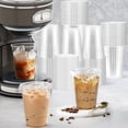 thumbnail image 1 of 20 Pcs 16 oz Clear Plastic Cups with Lids and Straws, Sturdy Food-Safe Disposable Cups for Iced Coffee, Smoothies and Cold Beverages, 1 of 6