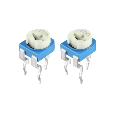 20 Pcs 1M Ohm Variable Resistors Top Adjustable Cermet Potentiometer