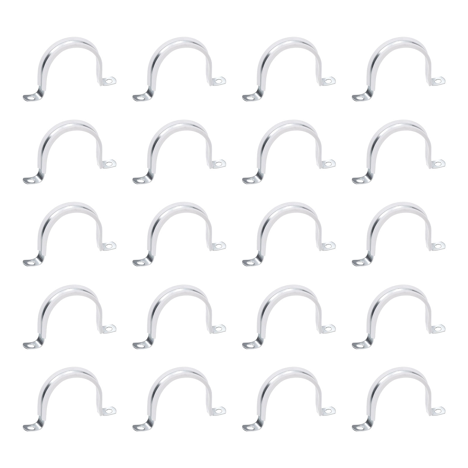 20 Pcs 2 Inch Rigid Pipe Strap,  2 Holes U Bracket Cable Clamp Hanger