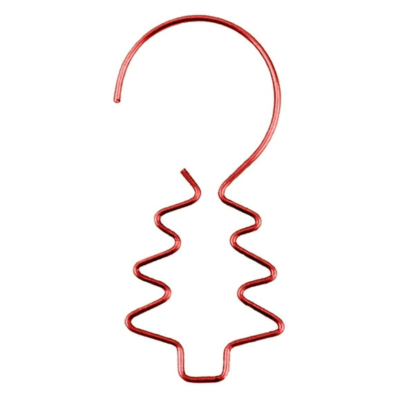 20 Pcs (2 Inches)Christmas Ornament Hooks, Christmas Ornament Hangers , Christmas Tree Hanger ,Ornament Hooks,Mix Color Small Metal Decorative Ornament Hooks for Xmas Tree Decorations(Red)