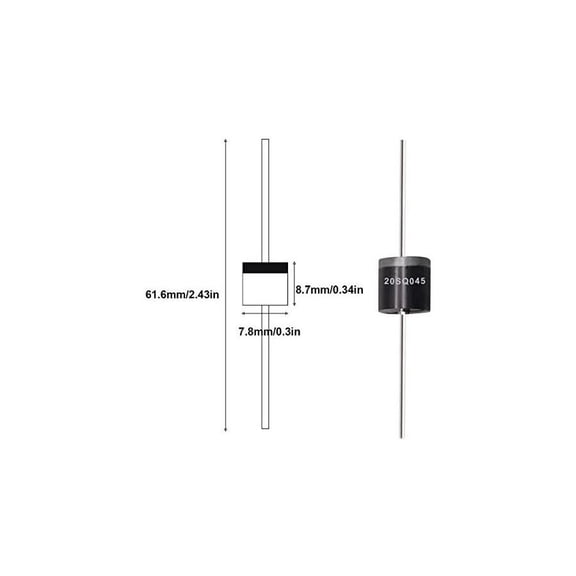 20 Pcs 20SQ045 20A 45V Schottky Blocking Diode, Rectifiers Diode,Diode Axial Kit