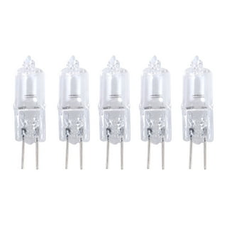 GY6.35 Light Bulbs, 12V 35W Crystal Clear Halogen Bulb 2 Pin, T4 JC Bi-Pin  Base G6.35 Capsule Bulb, Dimmable, 2700K Warm White, 2 Prong Light Bulb for