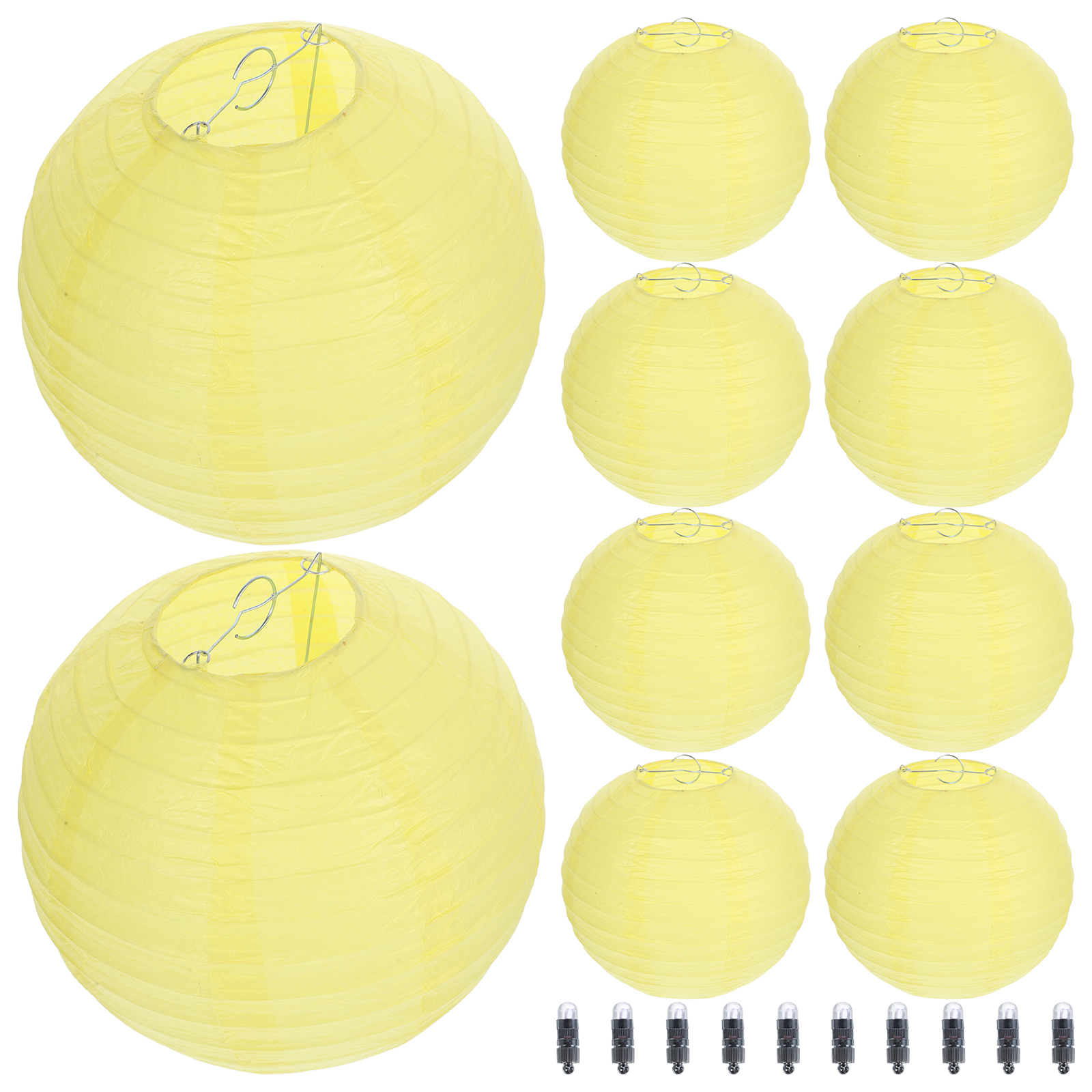 20 Pcs 20cm Paper Lantern Round Foldable Hanging Lantern Wedding Scene