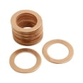 thumbnail image 1 of 20 Pcs 20mm Inner Dia Copper Washers Flat Sealing Gasket Rings for Cars, 1 of 3