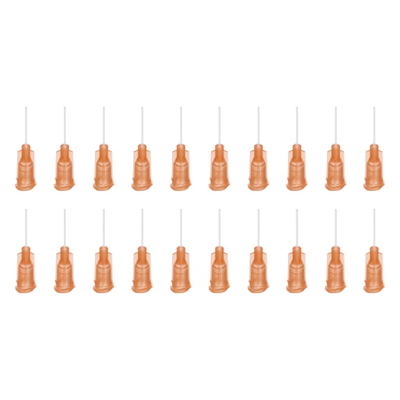 20 Pcs 23G Plastic Dispensing Needles with Luer Lock, Heat-Resistant Blunt Tip