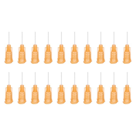 20 Pcs 23G Plastic Dispensing Needles with Luer Lock, Heat-Resistant Blunt Tip