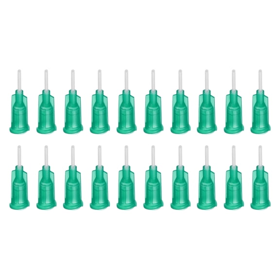 20 Pcs 23G Plastic Dispensing Needles with Luer Lock, Heat-Resistant Blunt Tip